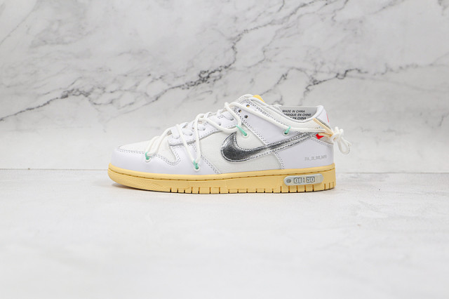 Nike Dunk Low Off-White Silver White Beige DM1602-127 Running Shoes - NikeSellShoes.com